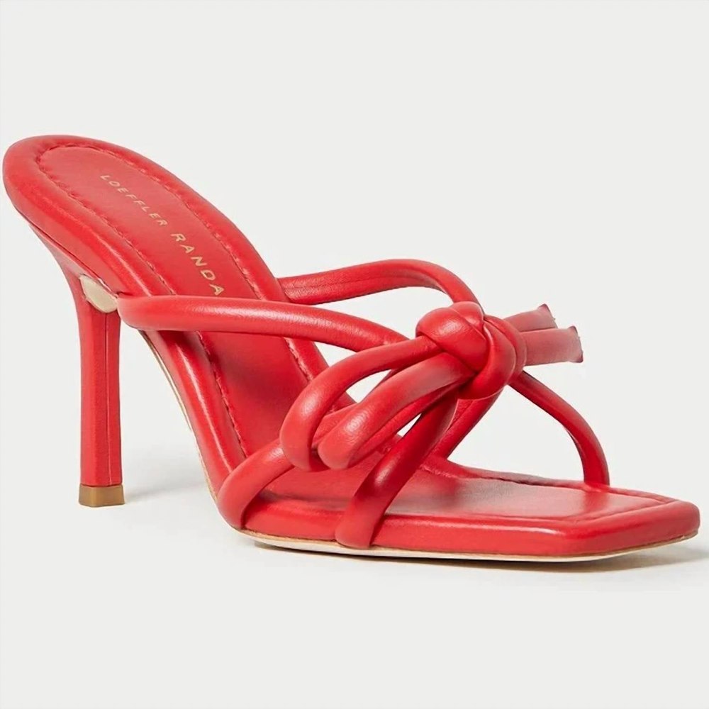 Women’s Margi Bow Heel Sandal In Poppy