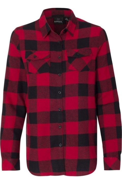 Burnside Women´s Yarn-Dyed Long Sleeve Flannel Shirt 7824346742844