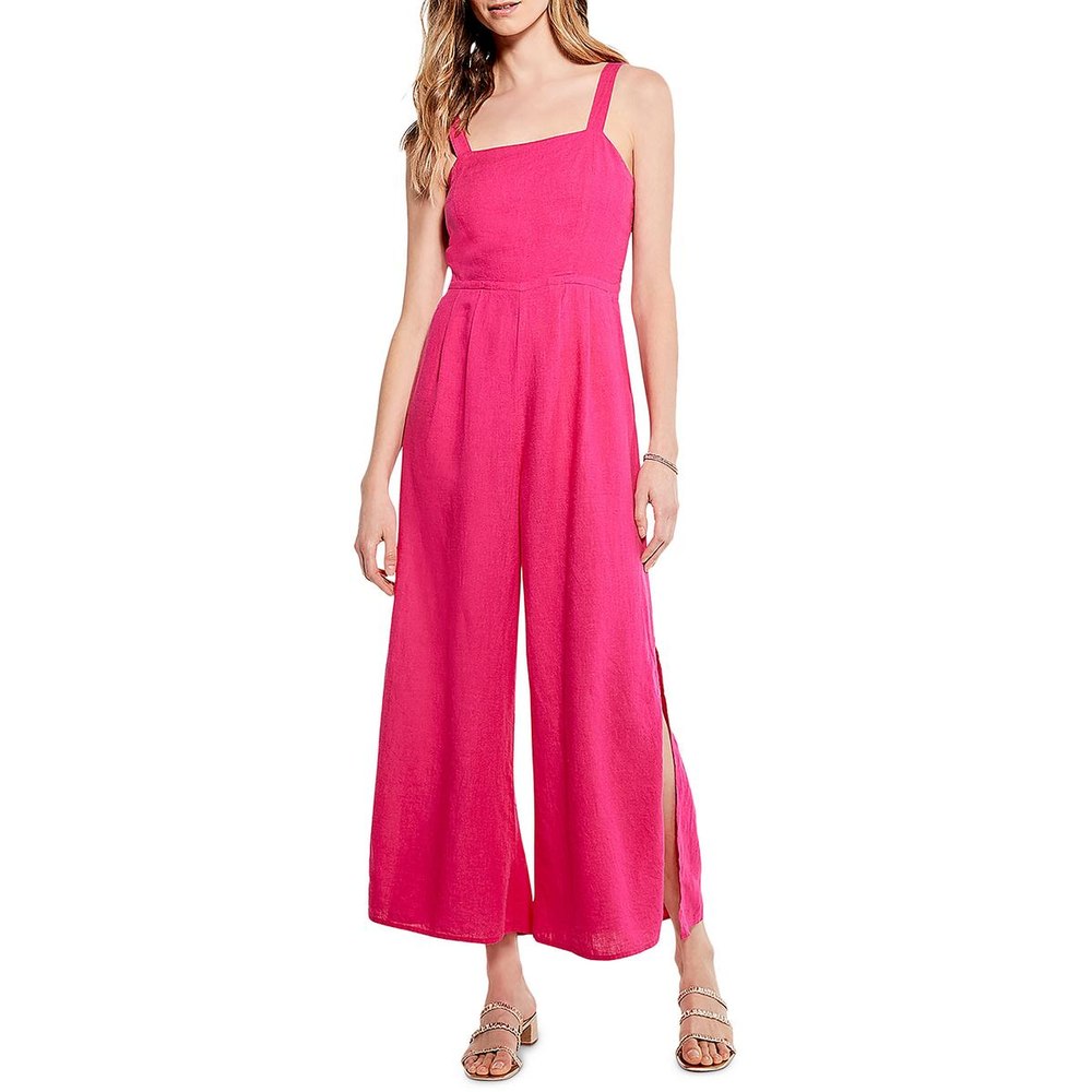 Rumba Park Linen Blend Smocked Jumpsuit