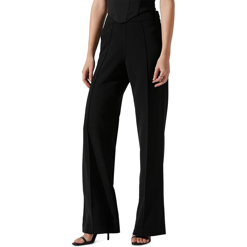 Madison High Rise Wide Leg Straight Leg Pants