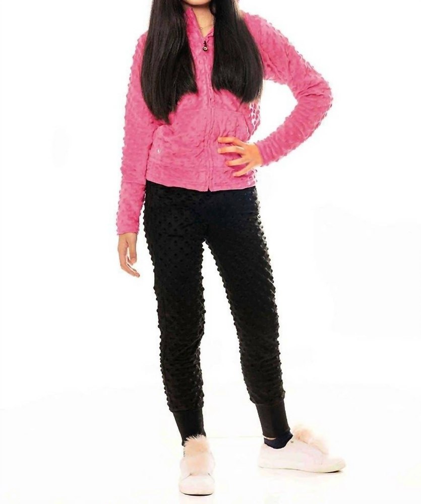 Girl’s Cuddle Bubble Slim Leg Jogger In Black