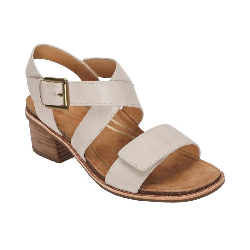 Women Kristin Block Heel Sandal In Ivory 7749009244220