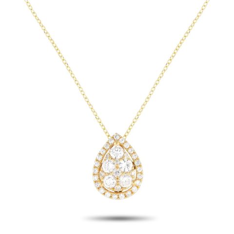 LB Exclusive 18K Yellow Gold 0.70ct Diamond Necklace ANK-14940-Y