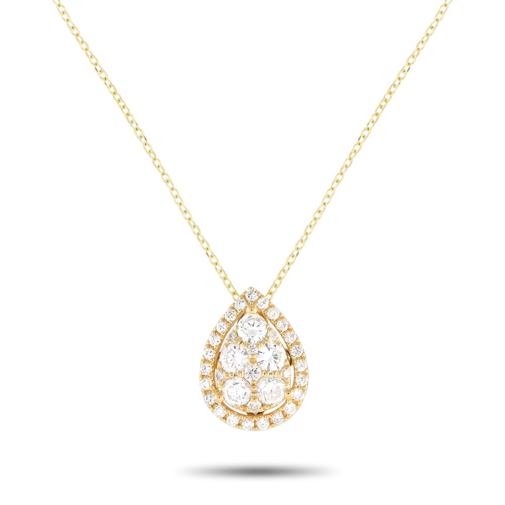 LB Exclusive 18K Yellow Gold 0.70ct Diamond Necklace ANK-14940-Y
