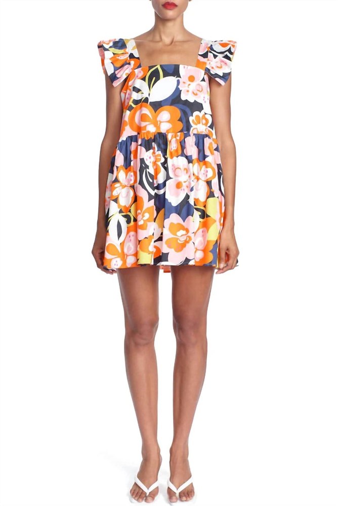 Jules Mini Dress In Butterfly Flower 7749006655548