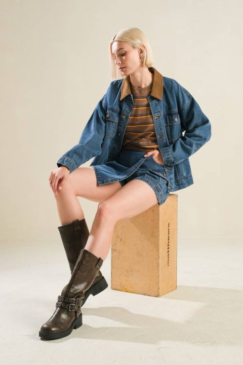 LIVIN’ MY BEST LIFE DENIM JACKET