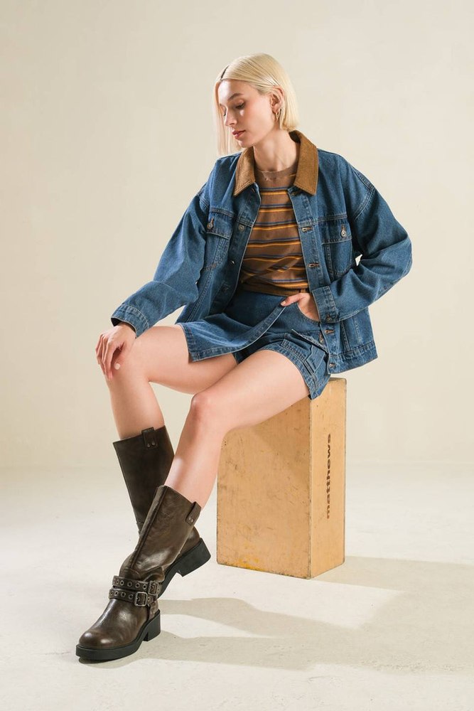 LIVIN’ MY BEST LIFE DENIM JACKET