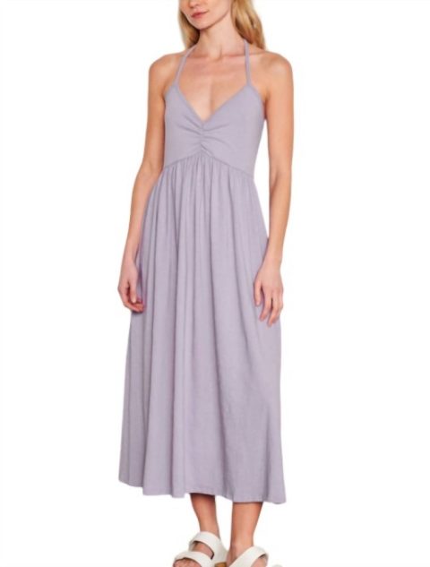 Tie Back Dress In Lavender