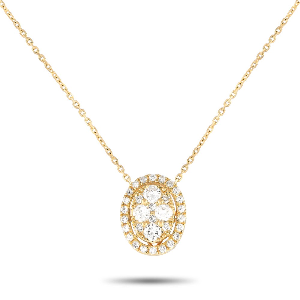 LB Exclusive 18K Yellow Gold 0.85ct Diamond Necklace ANK-14939-Y