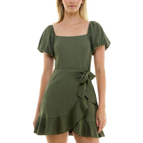 Juniors Daytime Mini Fit & Flare Dress