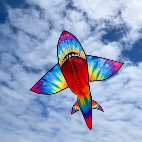 In the Breeze 5′ 3D Tie Die Shark Kite