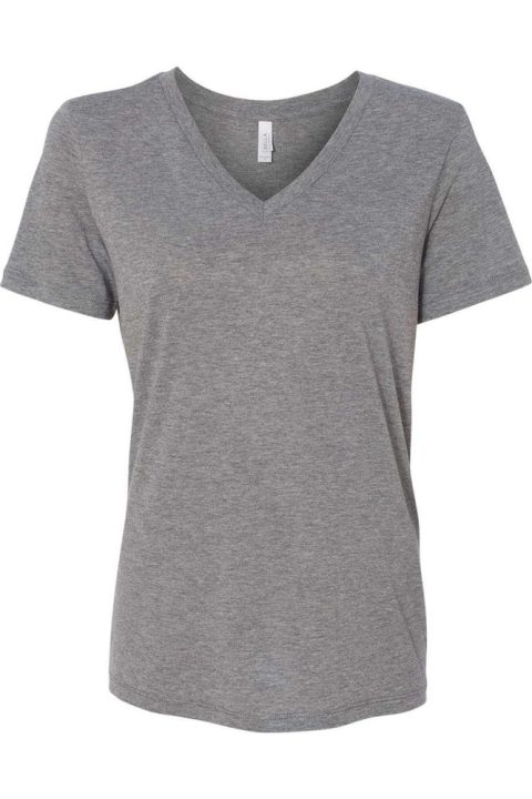 BELLA + CANVAS Women´s Relaxed Triblend Short Sleeve V-Neck Tee 7824349757500