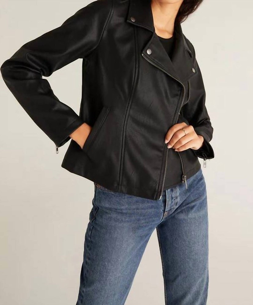 Trina Moto Jacket In Black