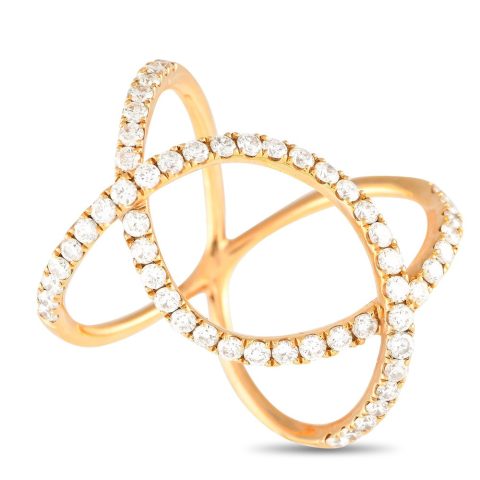LB Exclusive 18K Yellow Gold 1.15ct Diamond Ring ALR-11506-Y