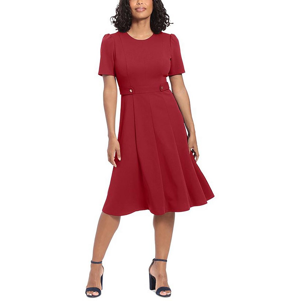Plus Cocktail Midi Fit & Flare Dress