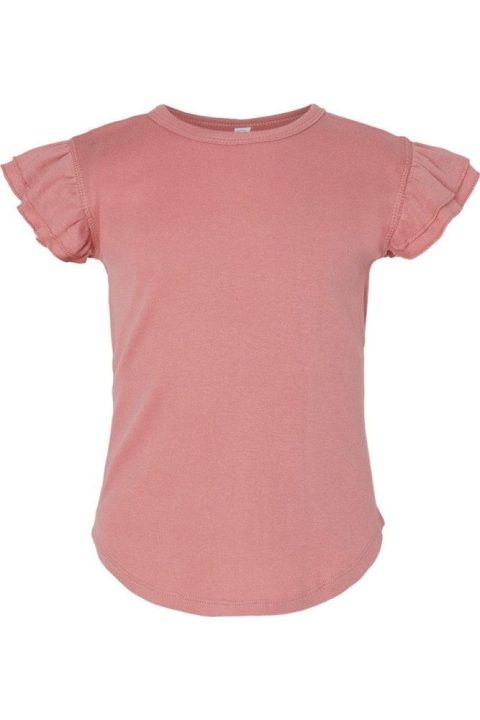 Rabbit Skins Toddler Flutter Sleeve Tee 7824349036604