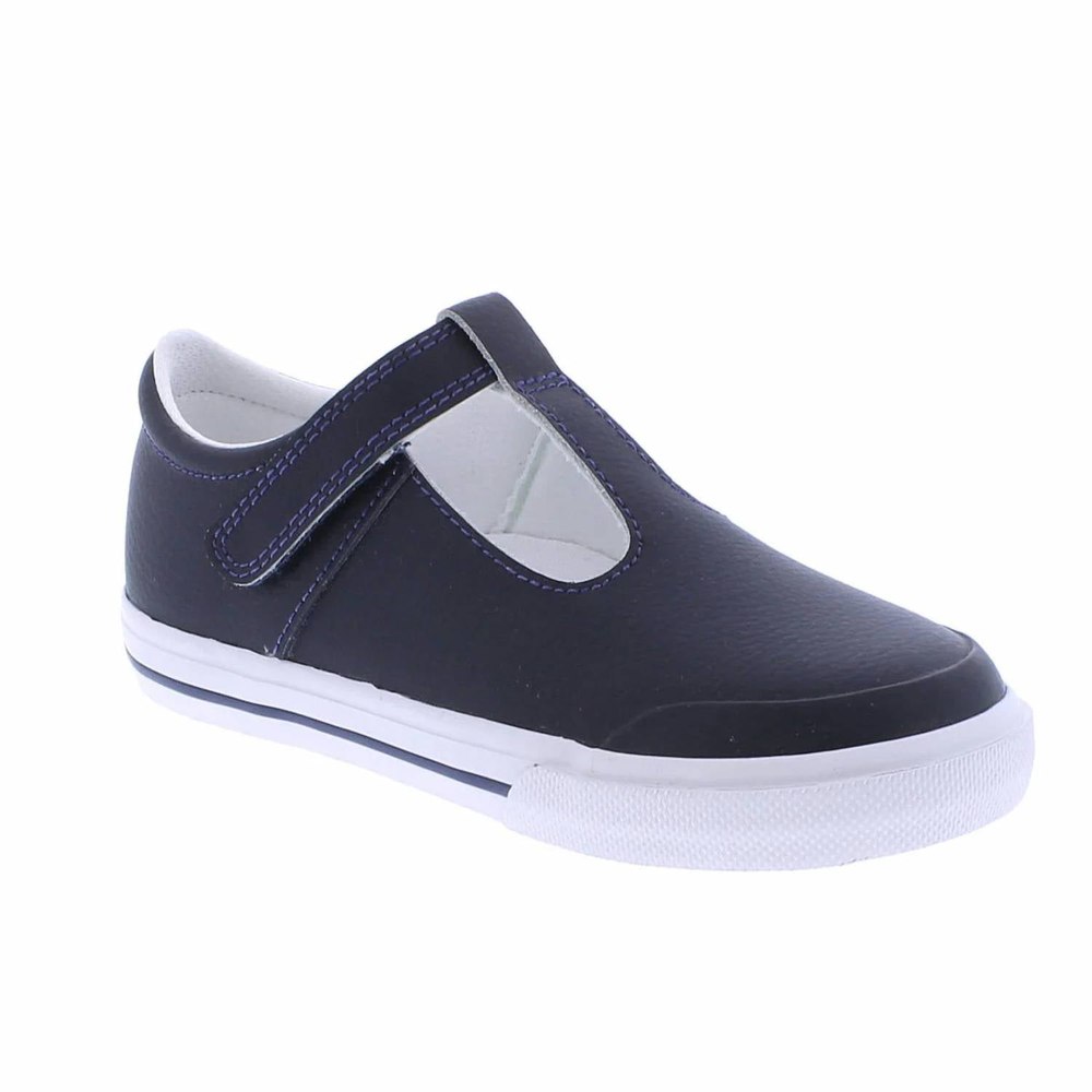 Girl’s Drew Sneakers In Navy Leather