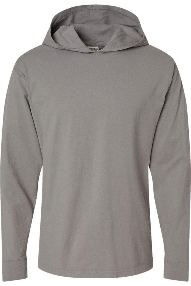 ComfortWash by Hanes Garment-Dyed Jersey Hooded Long Sleeve T-Shirt 7824351559740
