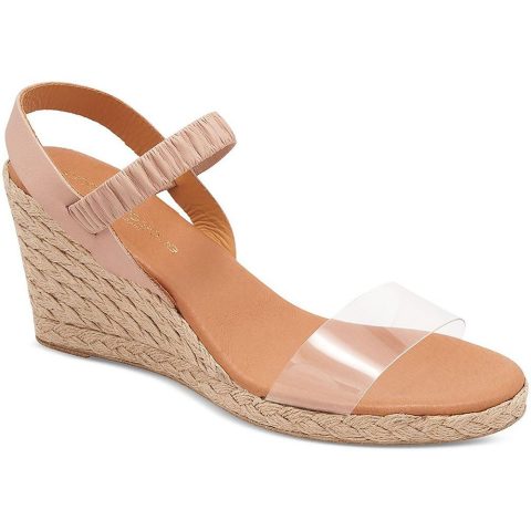 Alberta Leather Ankle Wedge Heels
