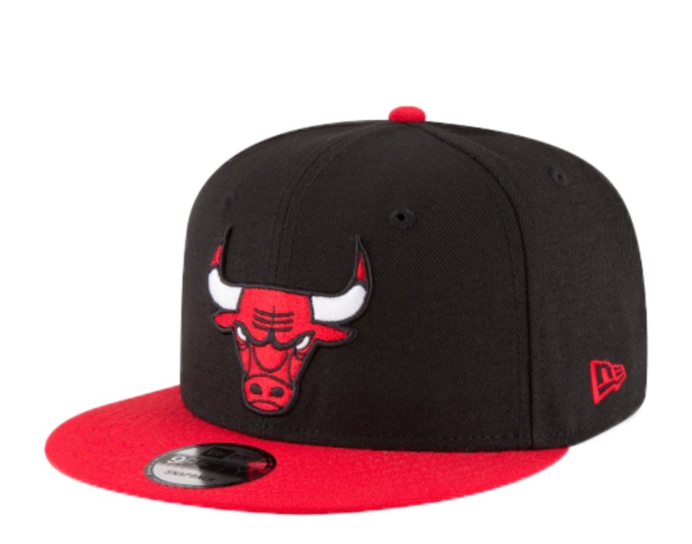 New Era 9Fifty NBA Chicago Bulls 2-Tone Black/Red Snapback Hat 70557027