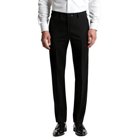 Halloway Satin Trim Wool Dress Pants