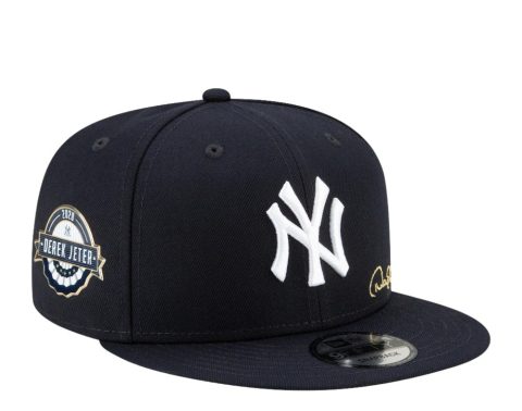 New Era 9Fifty MLB NY Yankees Derek Jeter 2021 HOF Script Snapback Hat 60183751