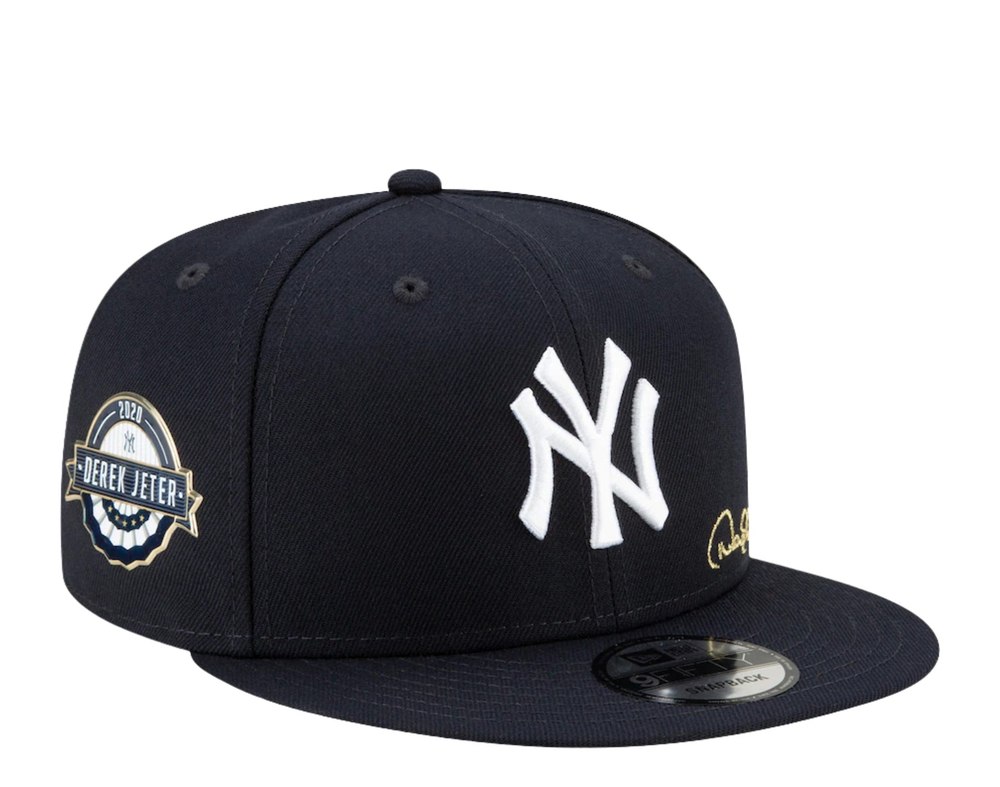 New Era 9Fifty MLB NY Yankees Derek Jeter 2021 HOF Script Snapback Hat 60183751