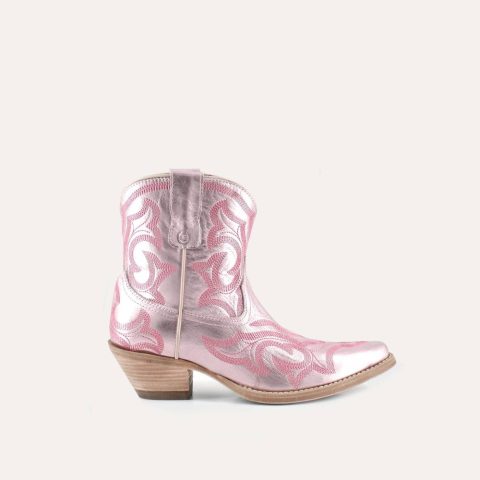 Women’s Regina Leather Cowgirl Boots In Ballet 7749104500796