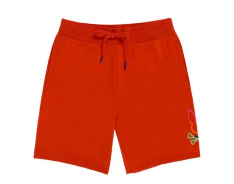Psycho Bunny Leo Bunny Red Spice/Neon Multi Men’s Shorts B6R217S1FT-RES
