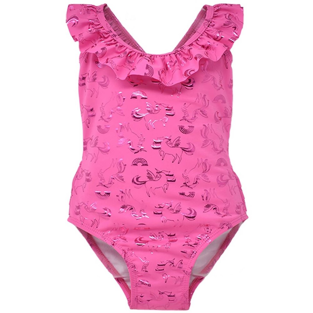 Girls One Piece Swimsuit In Hot Pink