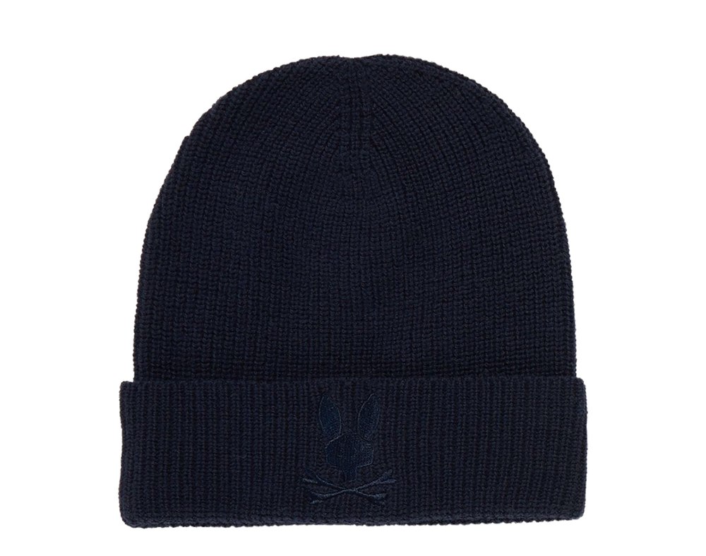 Psycho Bunny Allen Merino Wool North Sea Beanie B6A988U1HT-NRS