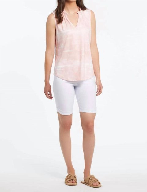 Flatten It Pull On Long Shorts In White 7749112922172