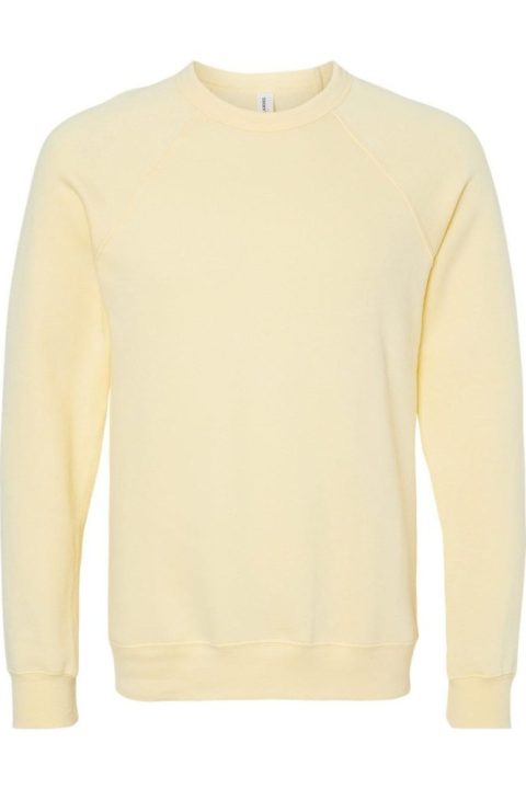 BELLA + CANVAS Sponge Fleece Raglan Crewneck Sweatshirt 7824361586748