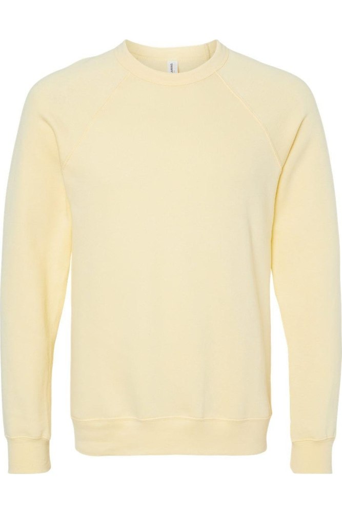BELLA + CANVAS Sponge Fleece Raglan Crewneck Sweatshirt 7824361586748
