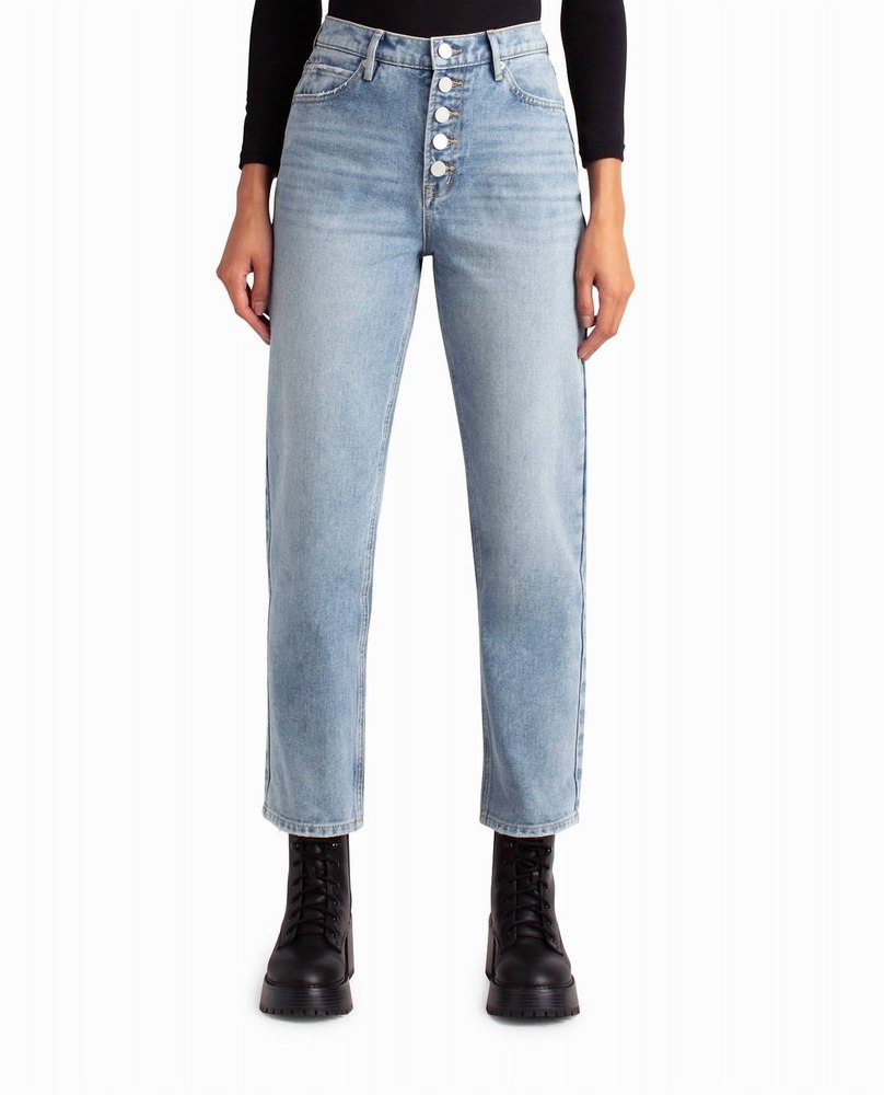 Clinton Hill High Rise 90’s Loose Fit Jean In Medium Blue 7668074217532