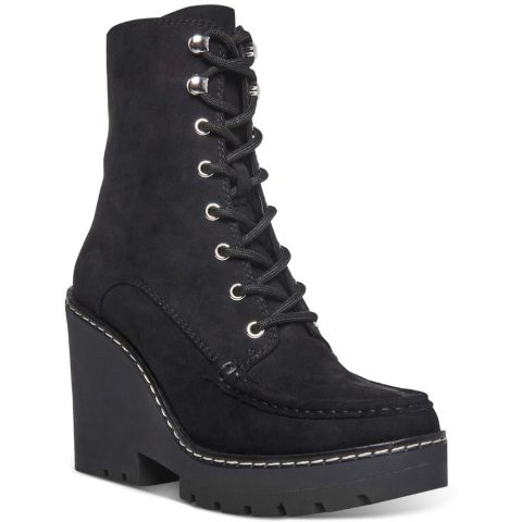 Marsh Faux Suede Ankle Platform Boots