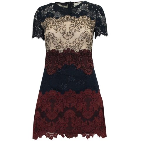 Sandro Lace Mini Dress in Multicolor Polyamide 7764866302012