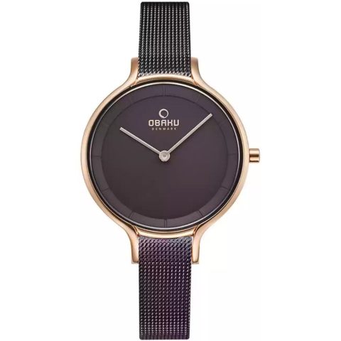 Obaku Women’s Walnut Silver Dial Watch