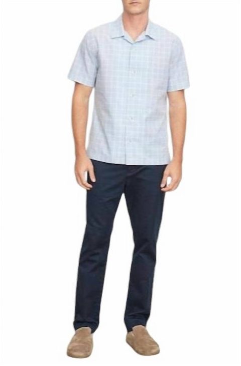 Men’s Mallorca Windowpane Shirt In Blue