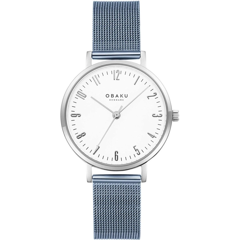 Obaku Women’s Iceblue White Dial Watch