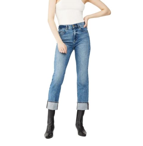 Patti Straight High Rise Vintage Ankle Jeans In Oasis Cuffed 7668120780860