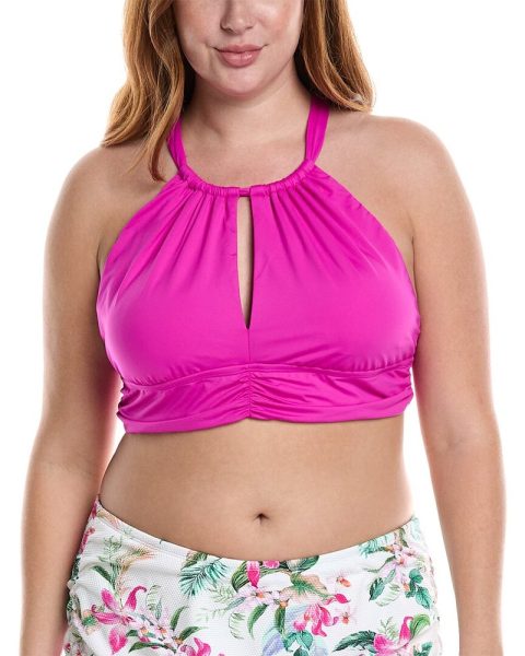 La Blanca Ig High Neck Midline Top 7827051577404