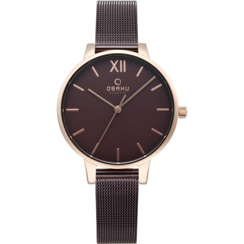 Obaku Women’s Walnut Brown Dial Watch 7195324219452