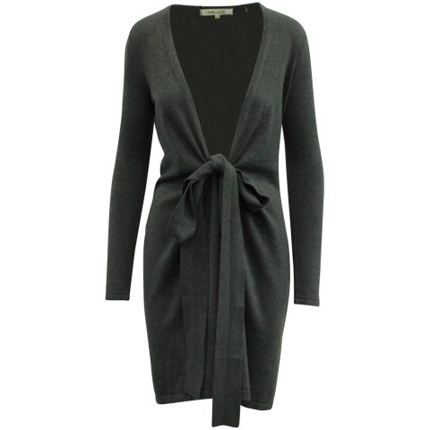 Diane von Furstenberg New Linda Wrap Dress in Grey Viscose 7764866891836