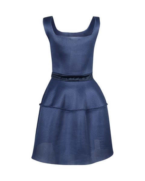 Maje Sleeveless Mini Dress in Blue Polyester 7764867153980