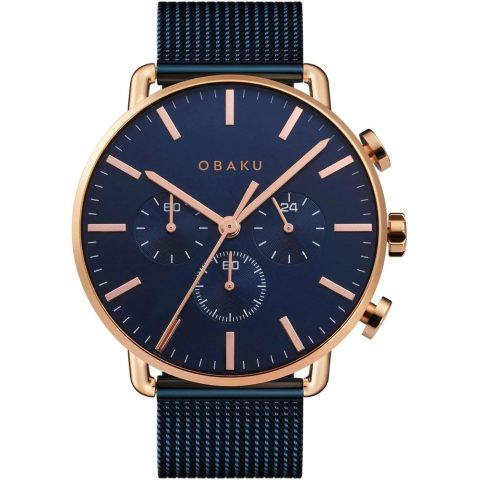 Obaku Men’s Havn Black Dial Watch 7195324317756
