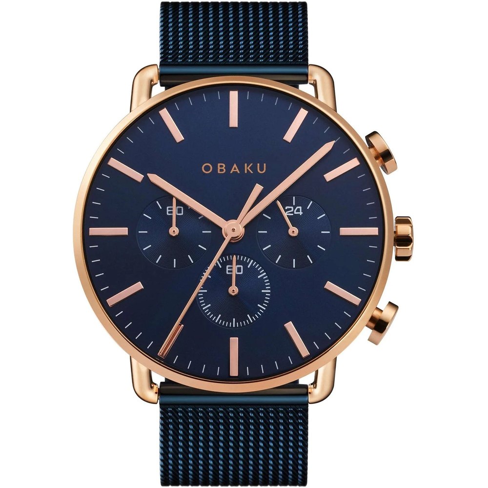 Obaku Men’s Havn Black Dial Watch 7195324317756