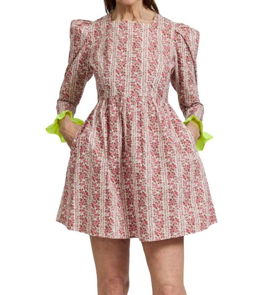 Square Neck Mini Prairie Dress In Oxwick 7827052494908