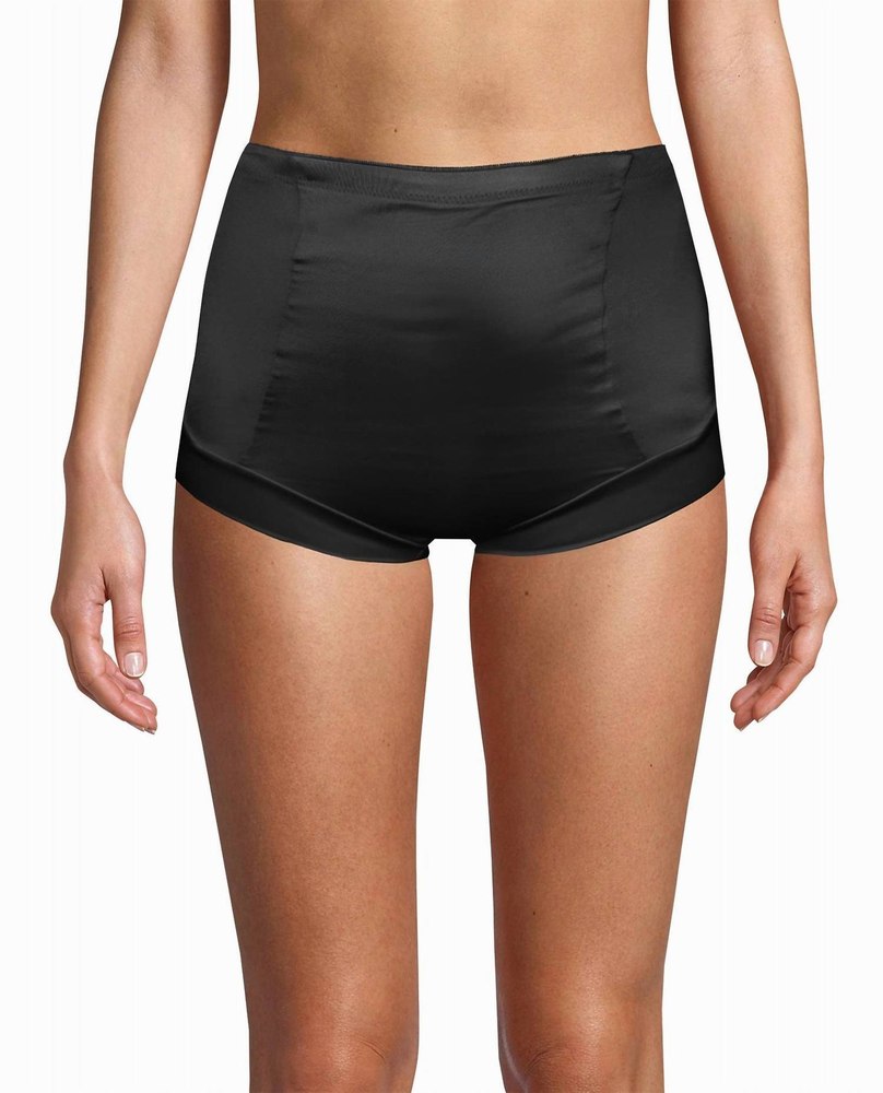 2-Pack Shiny Micro High Waisted Shaping Briefs In Dune Dust And Black 7668110426172