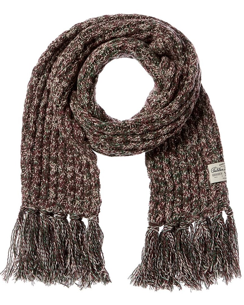 Golden Goose Ribbed Knit Wool-Blend Scarf 7827048235068